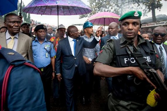 Photos: Governor Ambode visits scene of todays tanker accident